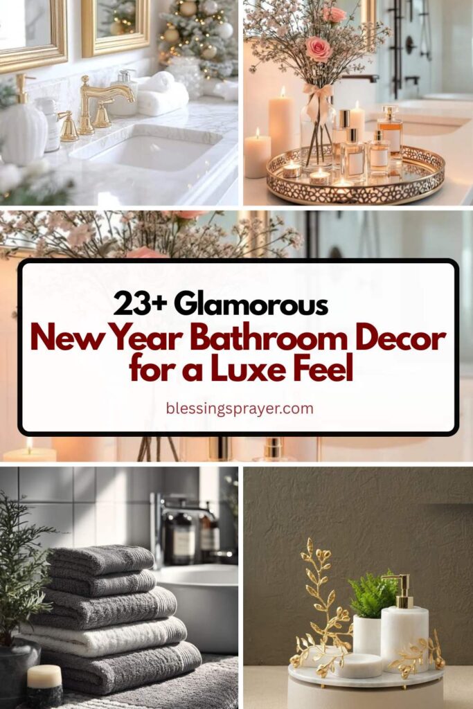 New Year Bathroom Decor for a Luxe Feel