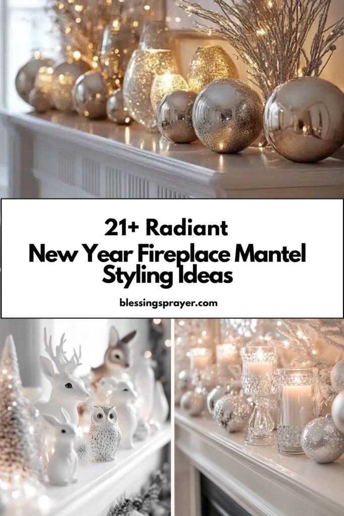 New Year Fireplace Mantel Styling Ideas