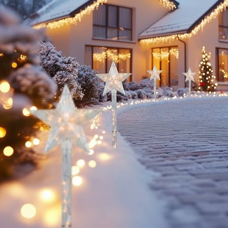 Christmas Star Yard Stakes