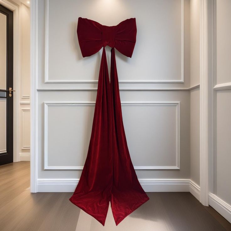 Oversized Velvet Christmas Bow