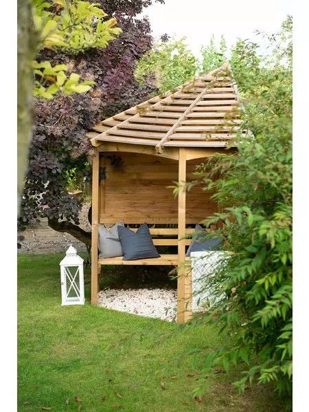 Pergola Prayer Bench Corner