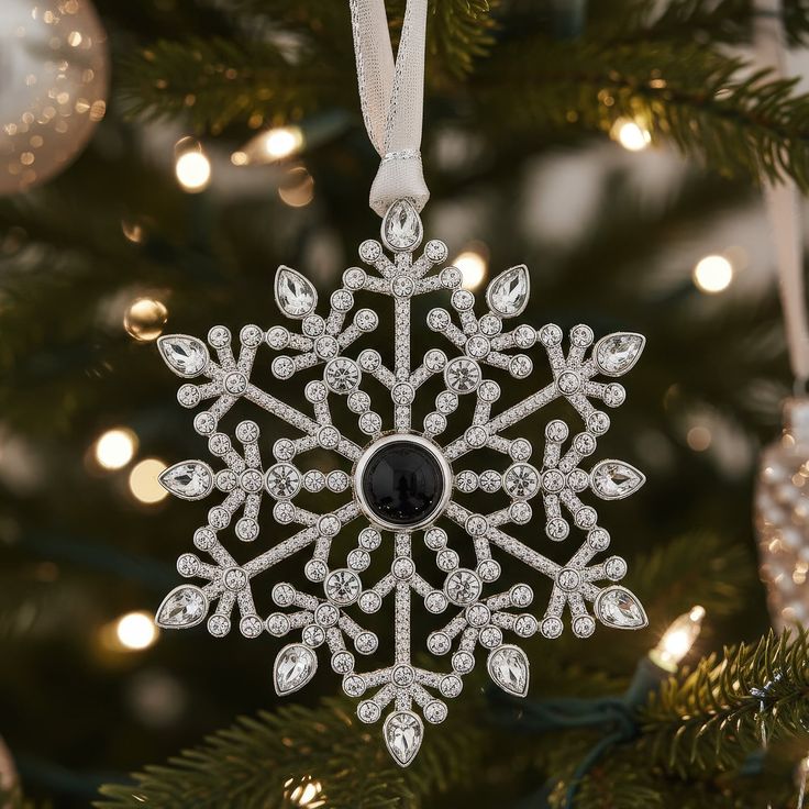 Sparkling Snowflake Ornaments