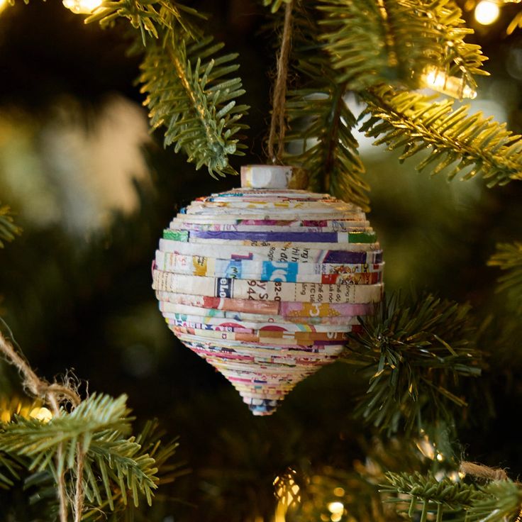 Recycled Paper Ornament Craft
