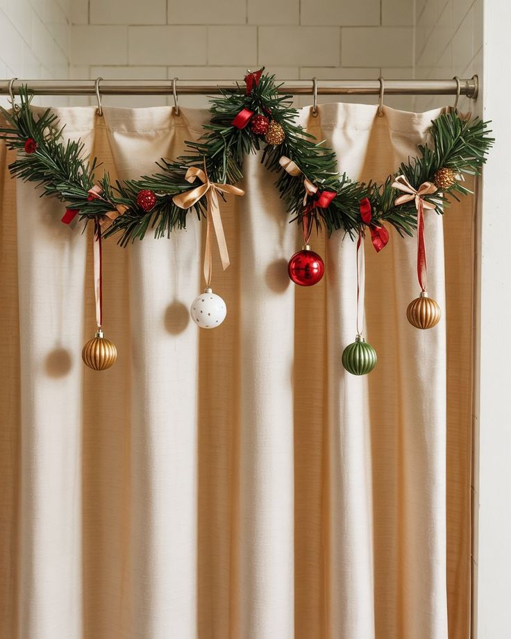 Ribbon & Ornament Curtain