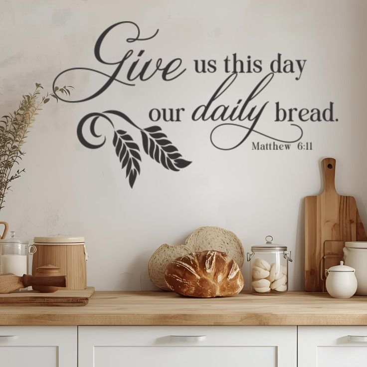 Scripture Wall Art Above the Counter