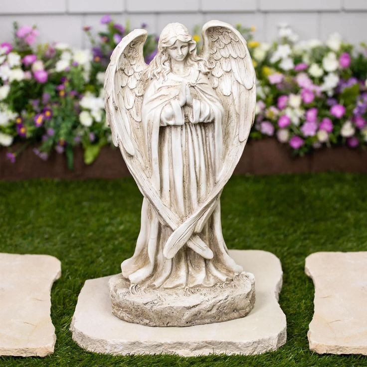 Serene Praying Angel Statue