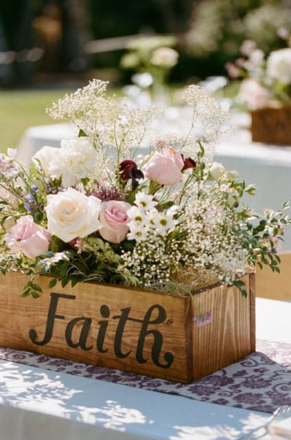 Spring Scripture Floral Centerpiece