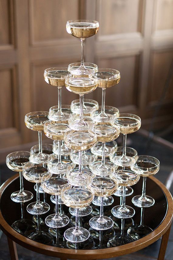 Champagne Glass Tower