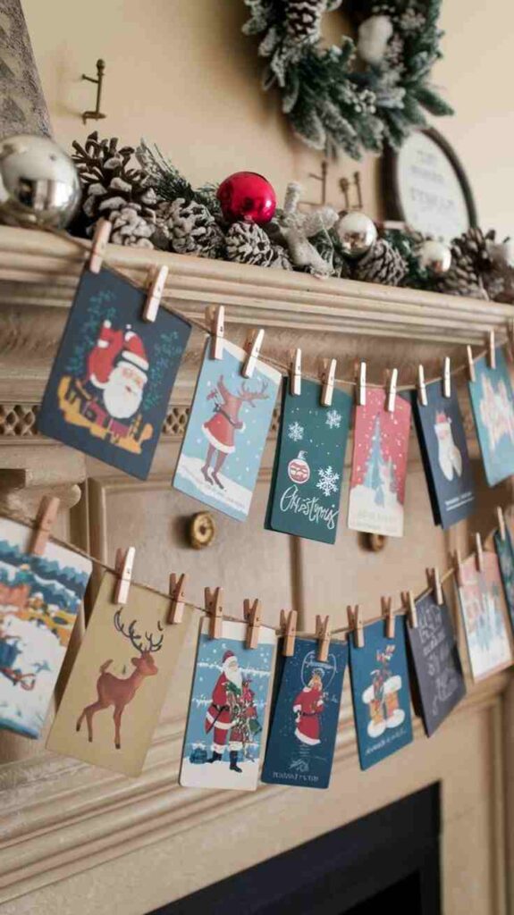 Old Card Garland