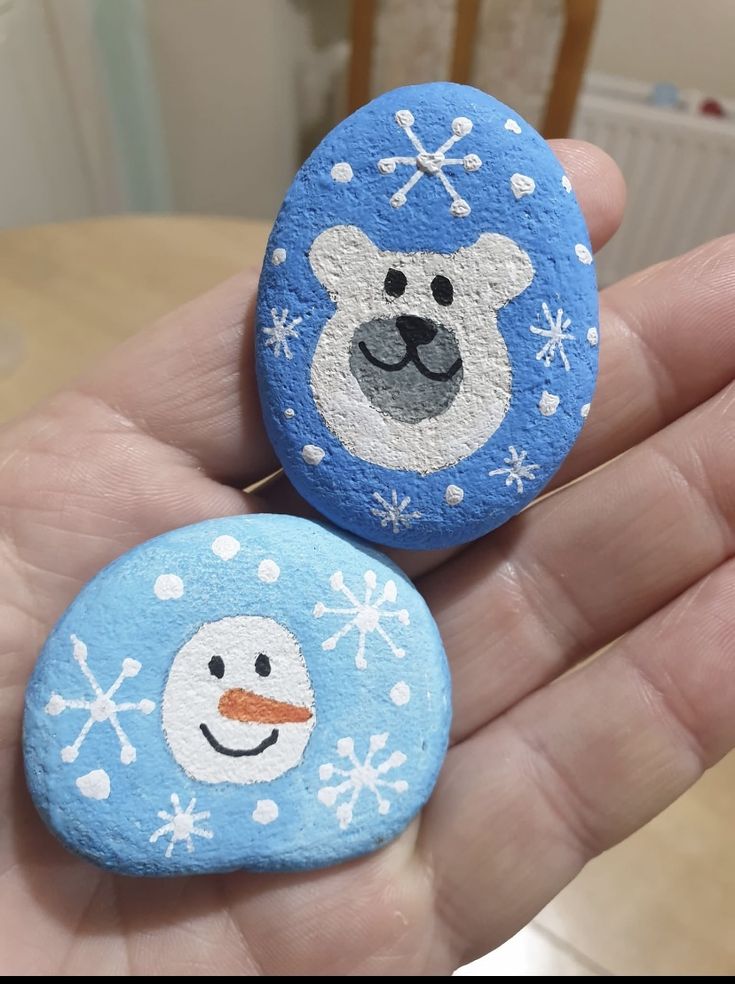 Winter Animals Story Stones