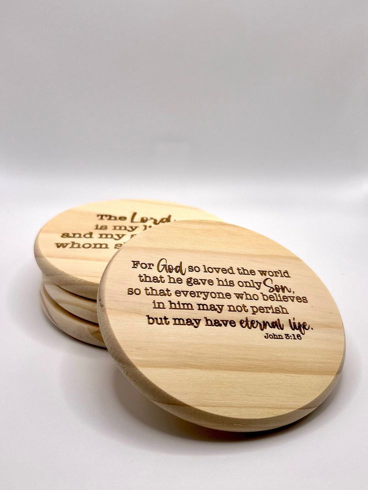 Farmhouse Style Bible Verse Coasters