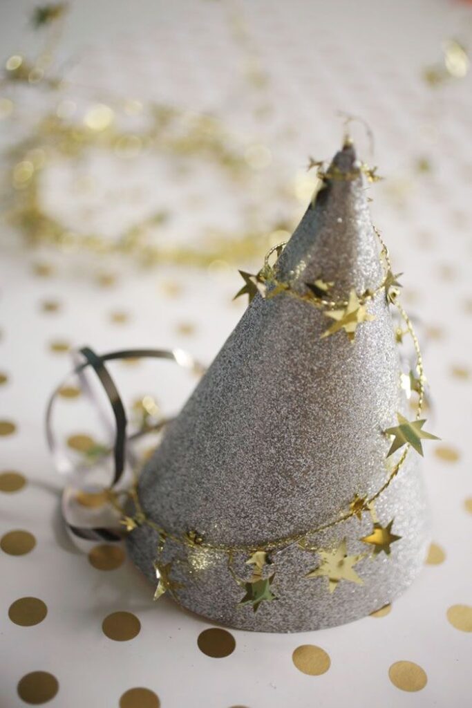 Glitter Cone Party Hats