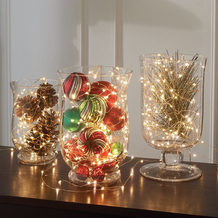 Glass Ornament Centerpiece