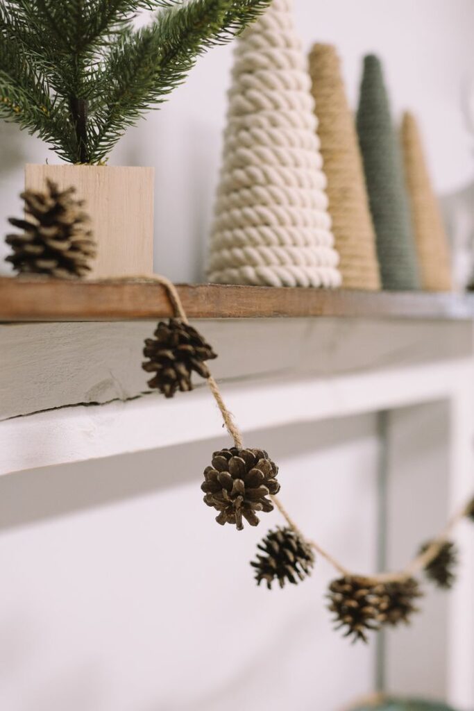 DIY Pinecone Garland