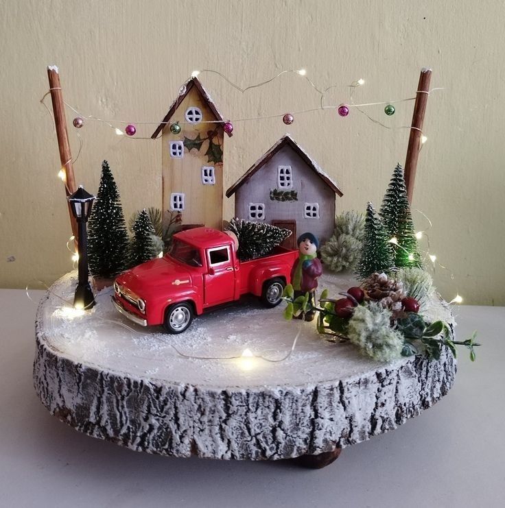Mini Car with Christmas Tree
