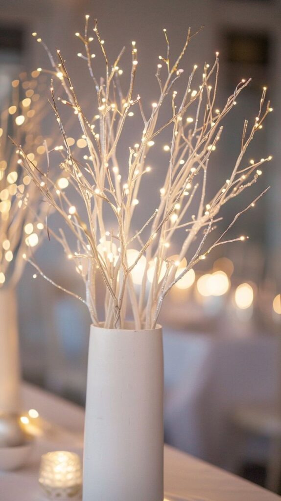 Glitter-Dusted Branch Arrangement