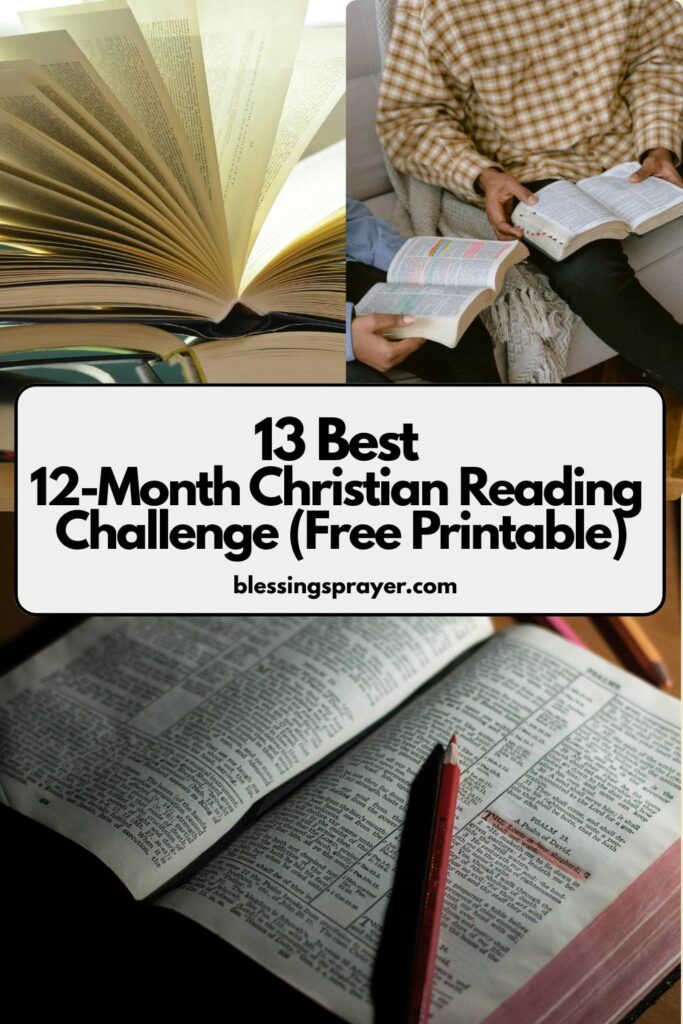 12-Month Christian Reading Challenge (Free Printable)