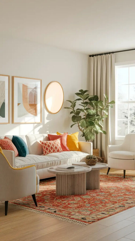 Add Pops of Color Through Accessories