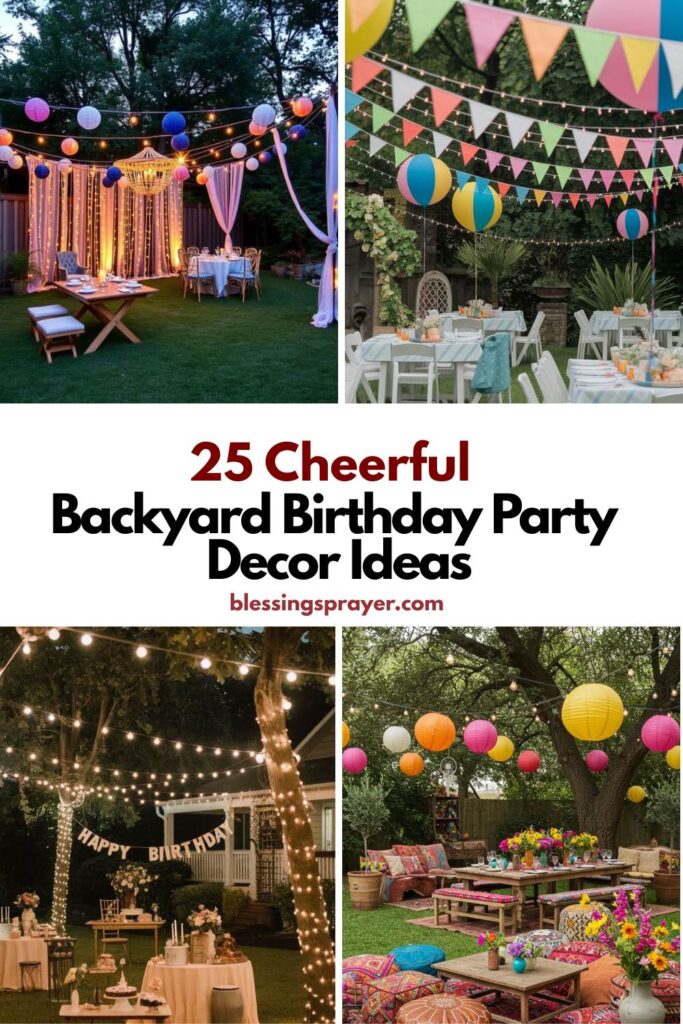 Backyard Birthday Party Decor Ideas