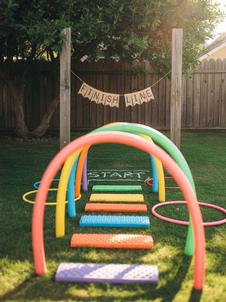 Backyard Obstacle Fun Party