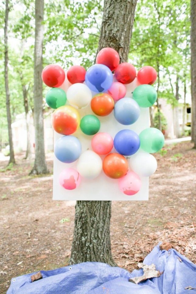 Balloon Pop Backyard Party