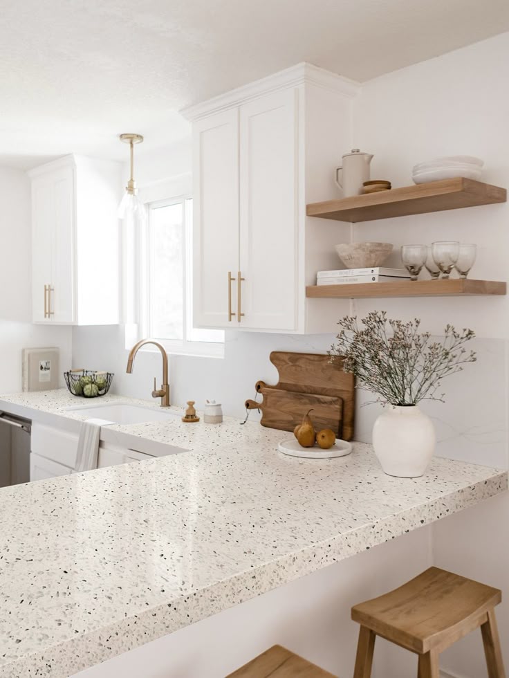 Bright and Clean Kitchen Counter Styling