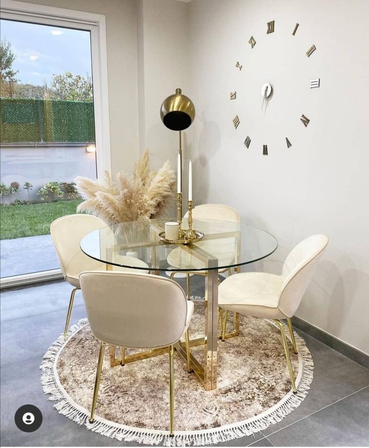 Champagne-Colored Corner Table Setup