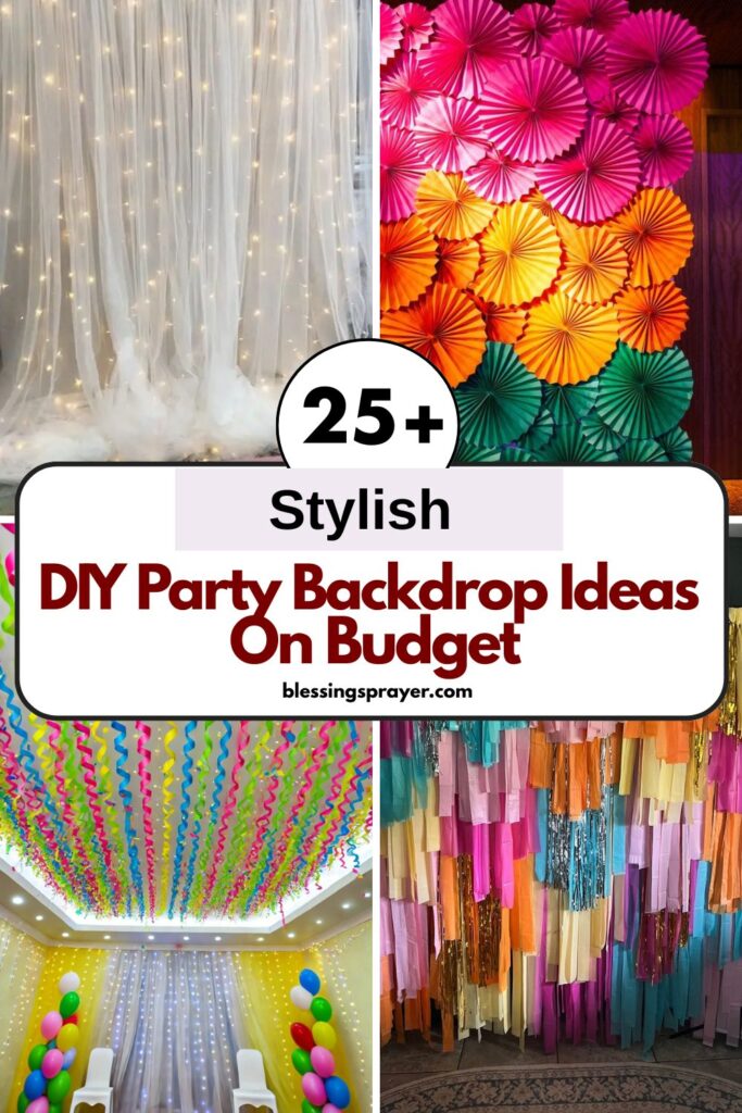 DIY Party Backdrop Ideas On Budget
