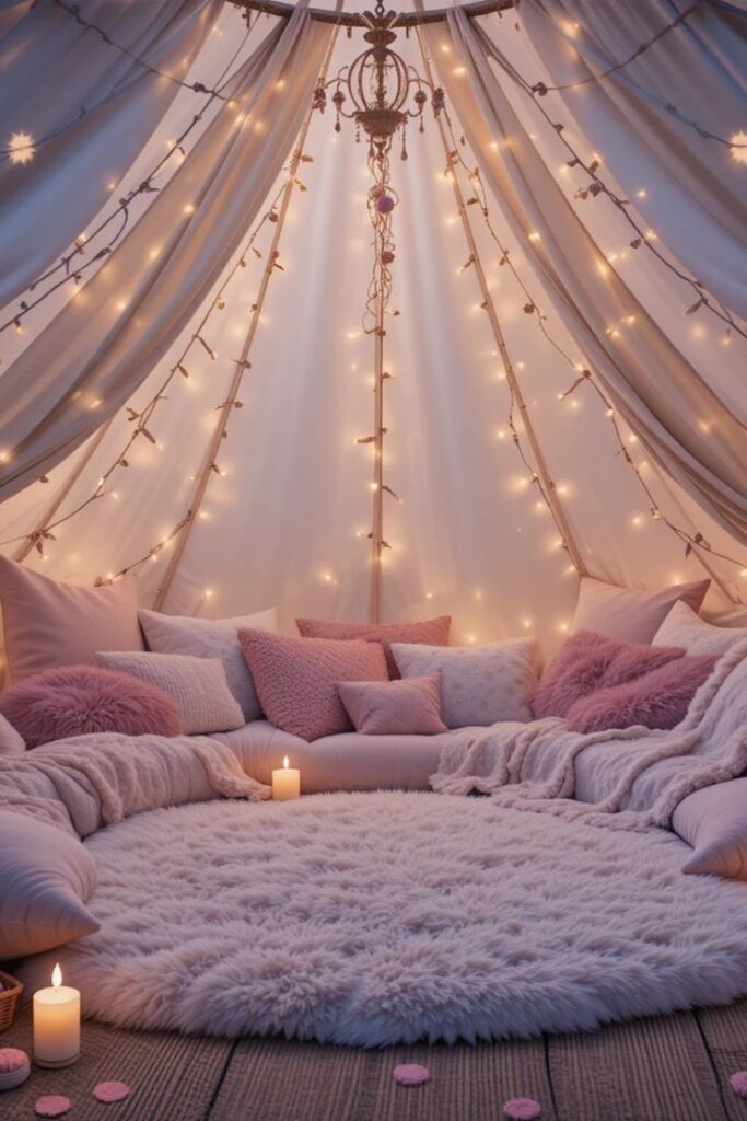 Indoor Blanket Fort Birthday