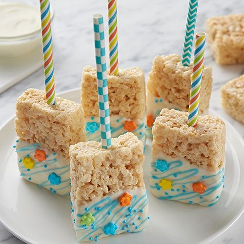 Mermaid Rice Krispie Bars