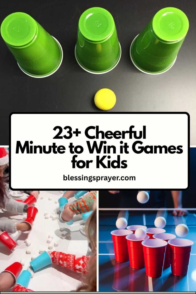 Minute to Win it Games for Kids