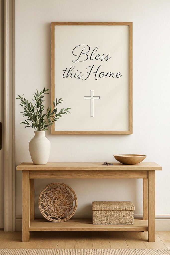 Modern Christian Entryway Styling