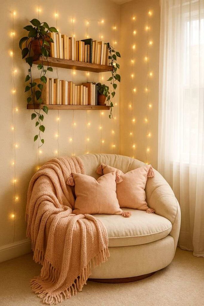 Soft Glow Reading Corner