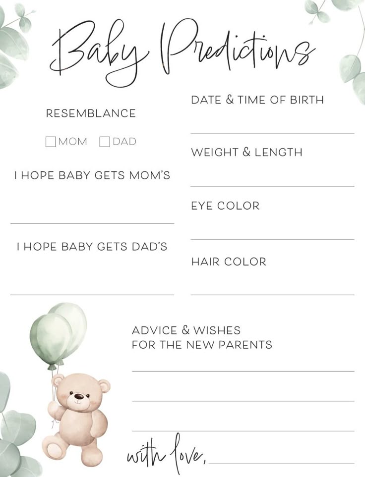 Baby Predictions and Wishes