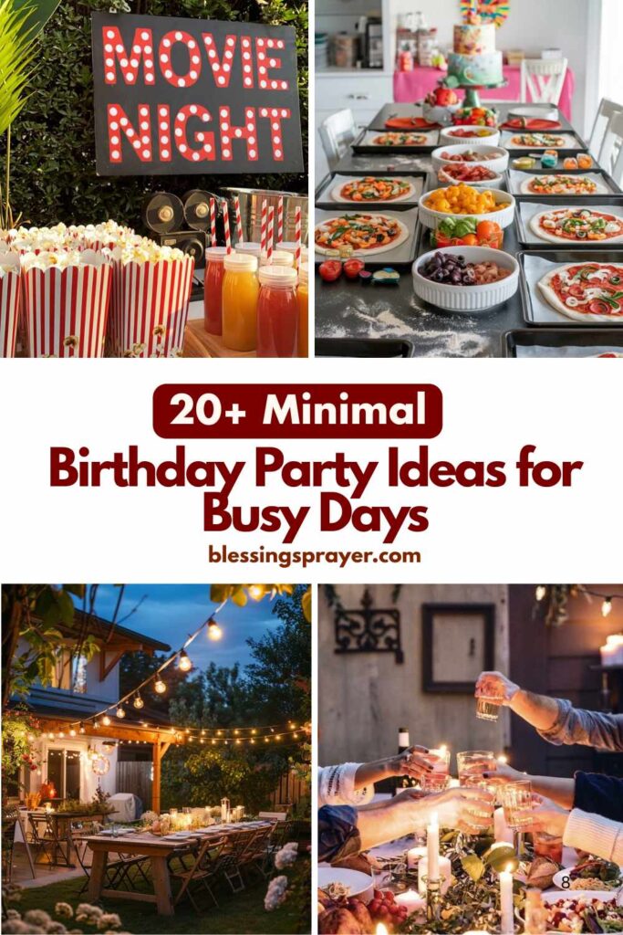 Birthday Party Ideas for Busy Days