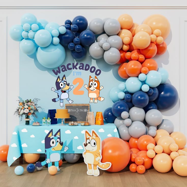 Bluey Color Pop Decor Party