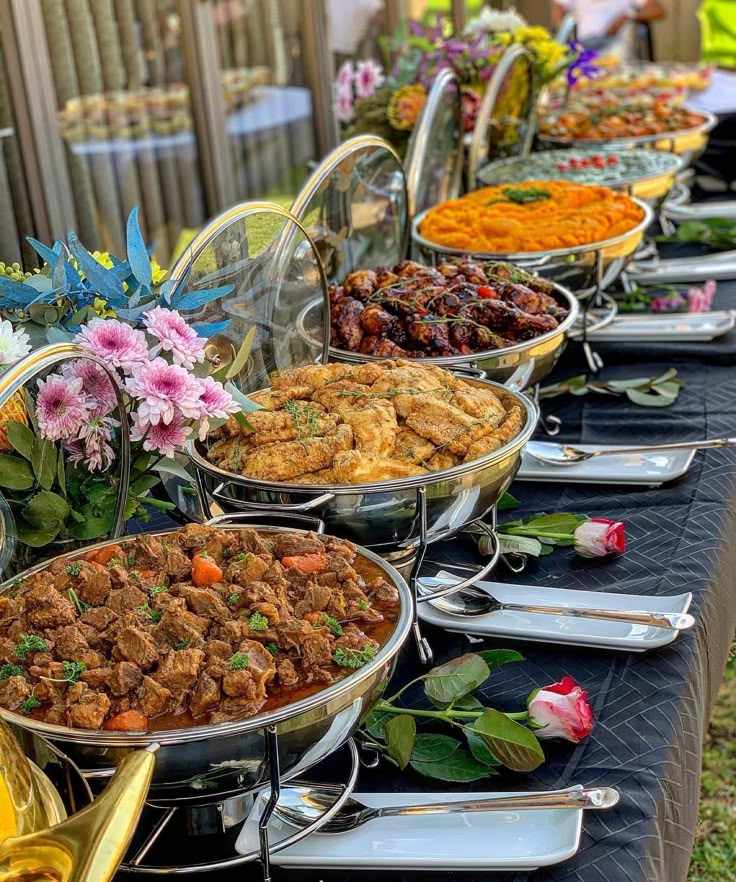 Buffet Style Food Table