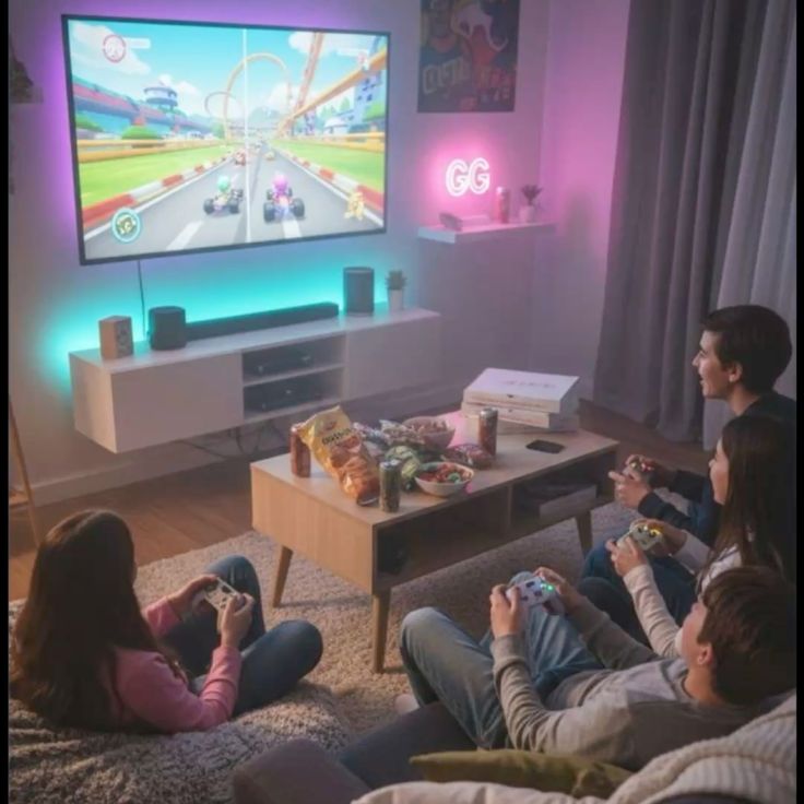 Cooperative Video Game Night