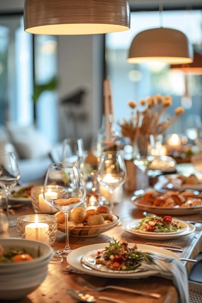 Cozy Dinner Party at Home