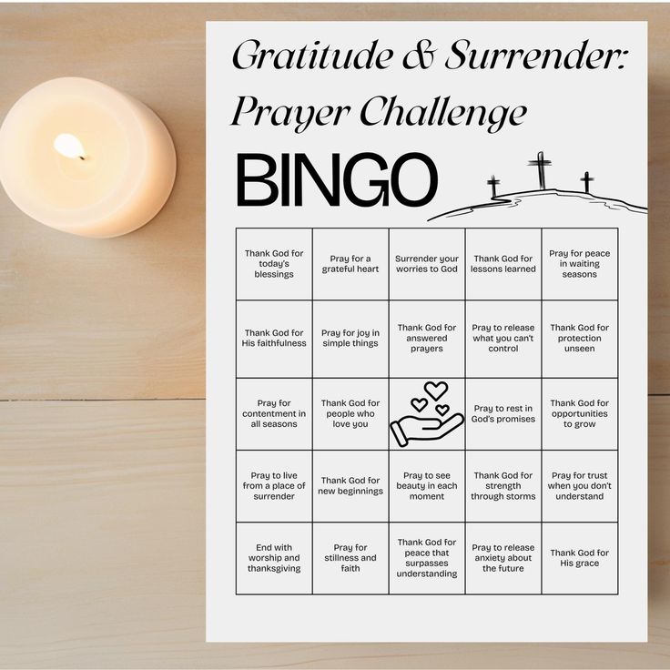 Faith Reflection Bingo