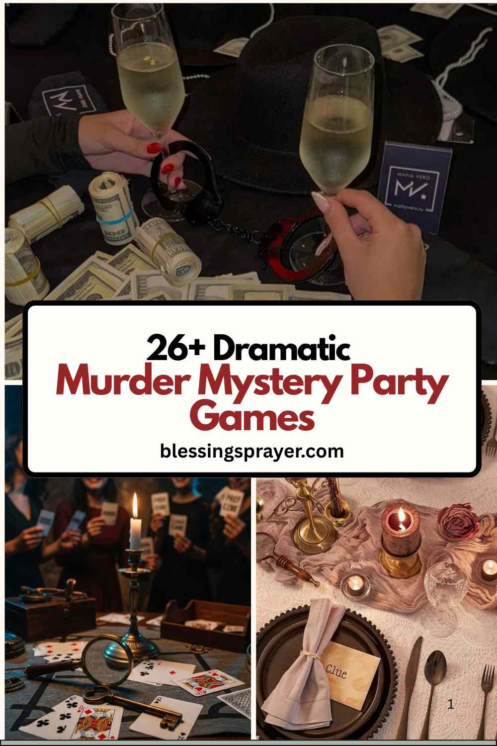 26 Dramatic Murder Mystery Party Games Daily Blessings Prayer Murder Mystery Party Games