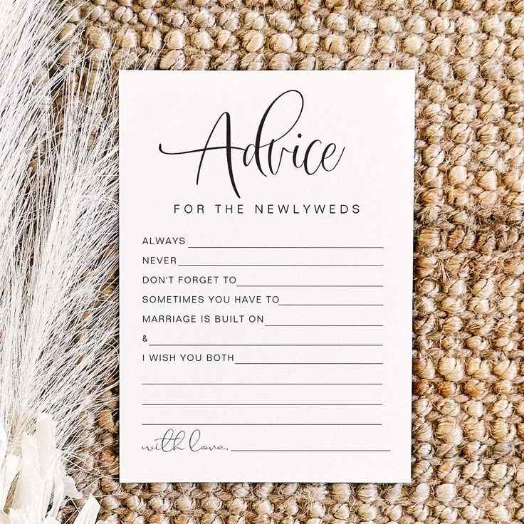 Newlywed Prediction Cards