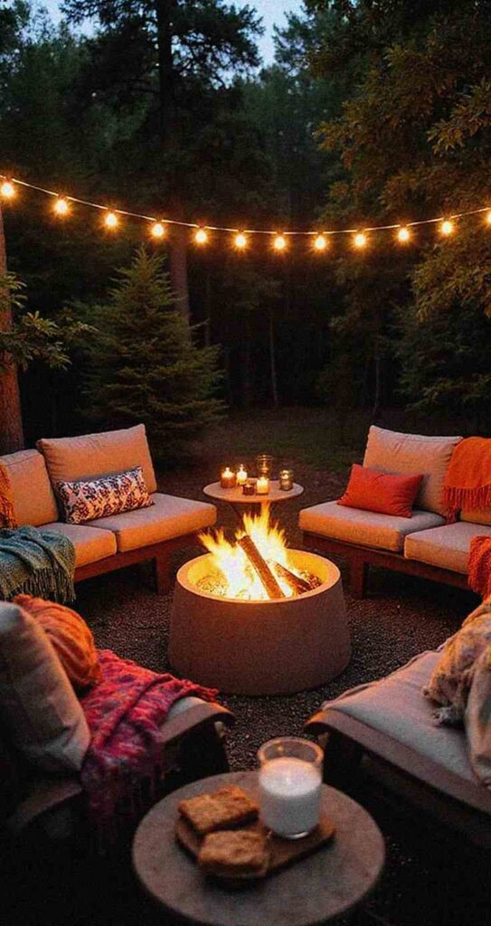 Outdoor Fire Pit Gathering Circle