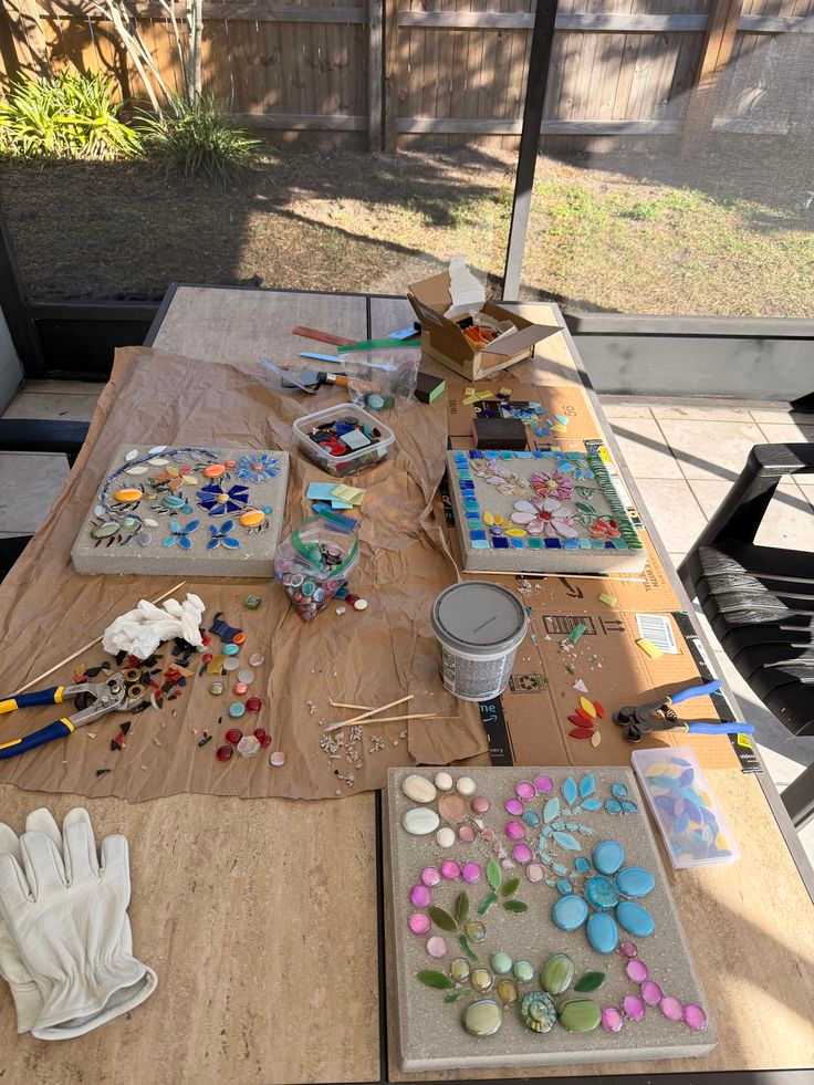 Seashell Craft Table for Creative Time