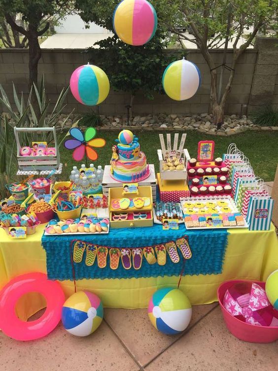 Beach-Themed Backyard Party