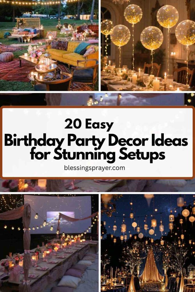 Birthday Party Decor Ideas for Stunning Setups