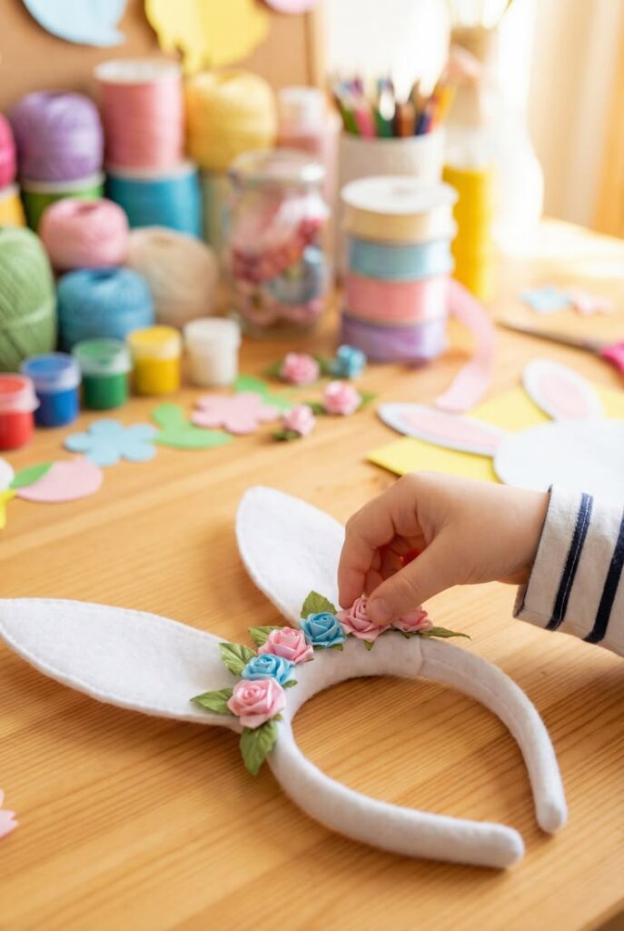 Bunny Ear Headband Craft Station