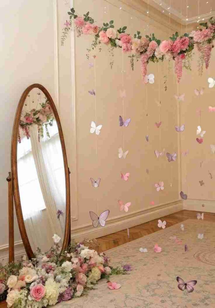 Butterfly and Flower Hanging Decor