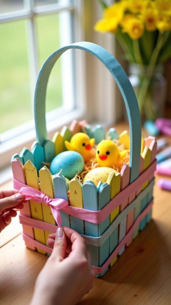 DIY Easter Gift Basket Making