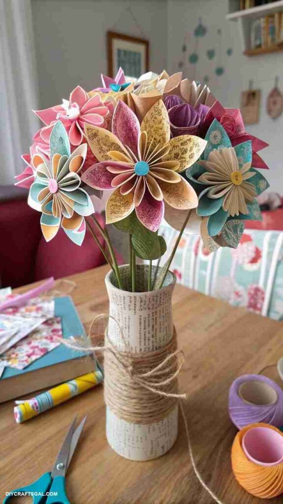 DIY Paper Flower Bouquets